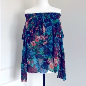 COPY - Aritzia Little Moon Off the shoulder flora…